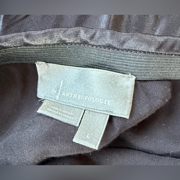 Black Satin + Lace Tilda Skirt by Anthropologie - Picture 4 of 5